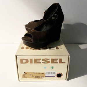 Diesel Fujiy Platform Wedge Shoes Olive Night 7.5(US) / 38(EUR) / 24.5(JPN)